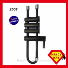 S908 Rack de rappel Acero con barras de freno Escalada Espeleología Canyoneering Cuerda Rescue Rack Type Descender